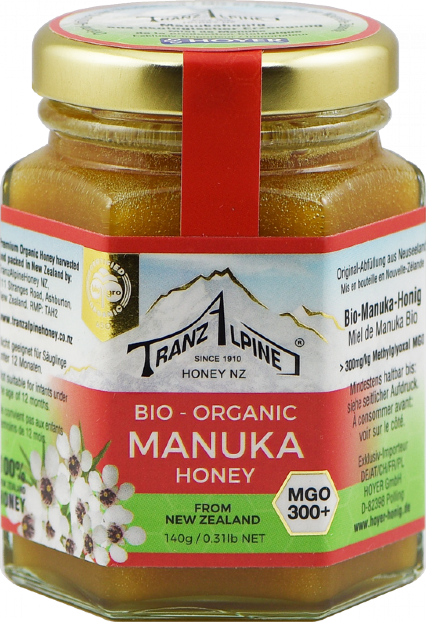 Manuka BioHonig MGO 300+ von TranzAlpineHoney by Hoyer